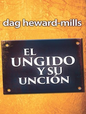 cover image of El ungido y su unción